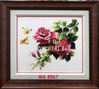Tranh thêu hoa hồng ms 8567