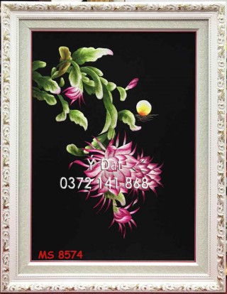 Tranh thêu hoa ms 8574